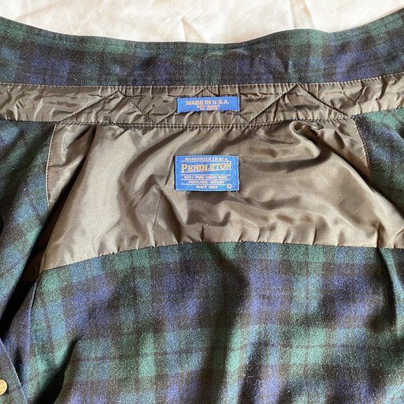 Pendelton Wool Shirt Jacket Large Tartan Men Fireside - Picture 6 of 7